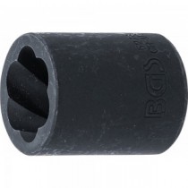 BGS | 5278 | Llave de vaso de perfil en espiral / extractor de tornillos | entrada 10 mm (3/8") | 18 mm