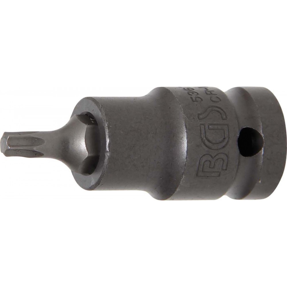 BGS | 5367 | Punta de vaso de impacto | longitud 55 mm | entrada 12,5 mm (1/2") | perfil en T (para Torx) T27