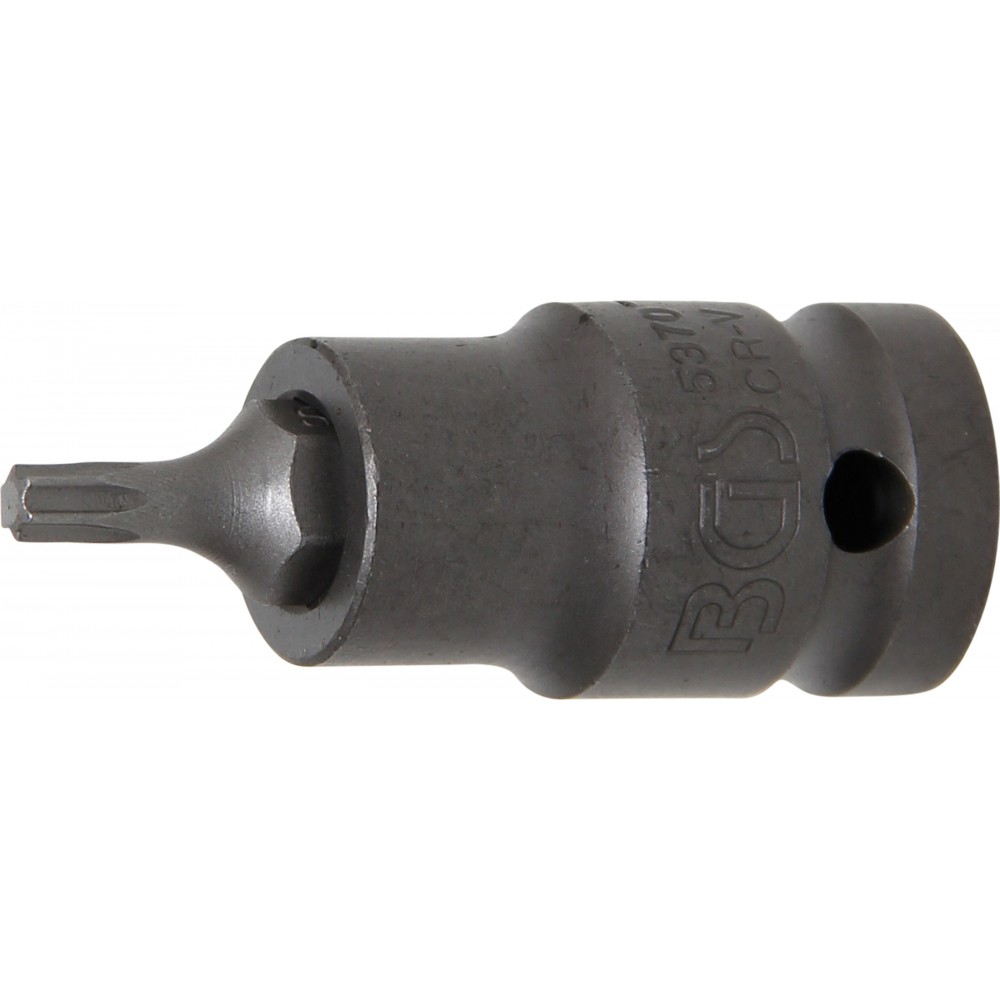 BGS | 5370 | Punta de vaso de impacto | longitud 55 mm | entrada 12,5 mm (1/2") | perfil en T (para Torx) T25