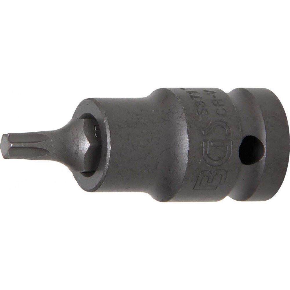 BGS | 5371 | Punta de vaso de impacto | longitud 55 mm | entrada 12,5 mm (1/2") | perfil en T (para Torx) T30