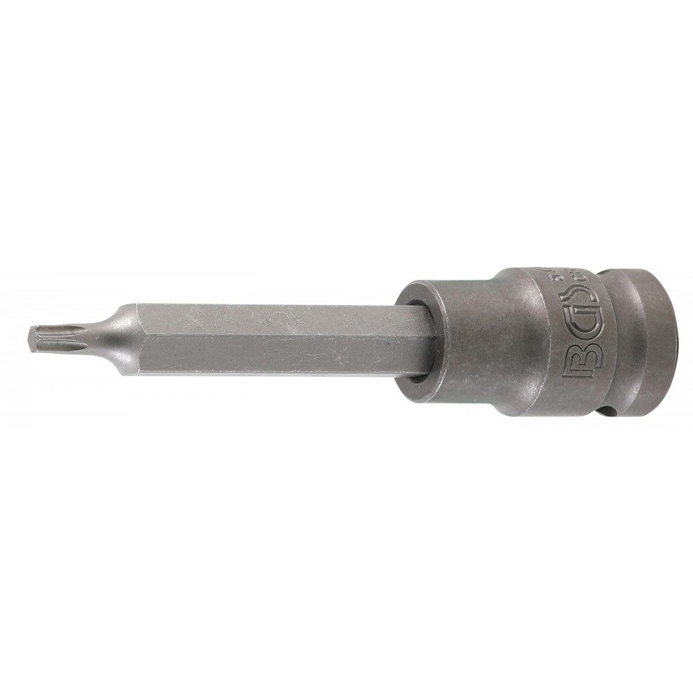 BGS | 5470 | Punta de vaso de impacto | longitud 100 mm | entrada 12,5 mm (1/2") | perfil en T (para Torx) T25