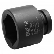 BGS | 5856 | Llaves de vaso impacto hexagonal | entrada 25 mm (1") | 56 mm