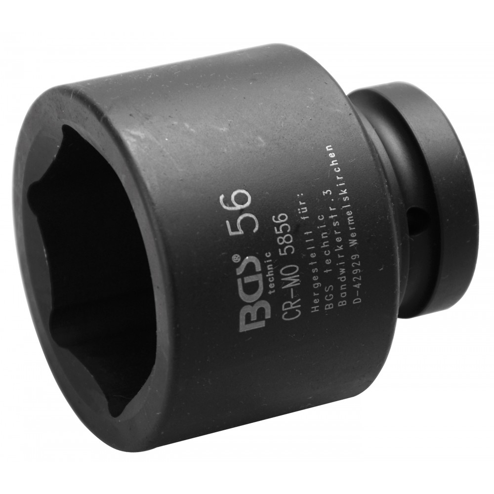 BGS | 5856 | Llaves de vaso impacto hexagonal | entrada 25 mm (1") | 56 mm