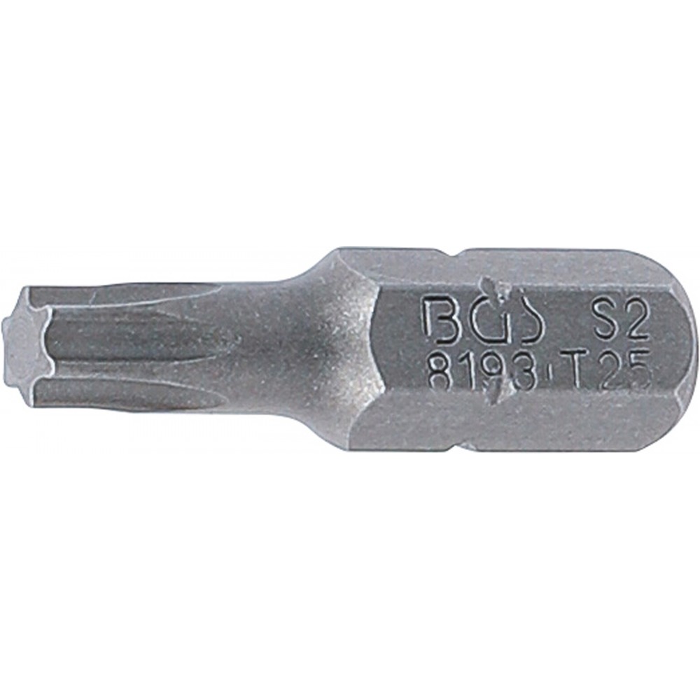 BGS | 8193 | Punta | longitud 25 mm | entrada 6,3 mm (1/4") | perfil en T (para Torx) T25