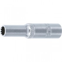 BGS | 10156 | Llave de vaso Gear Lock, larga | entrada 6,3 mm (1/4") | 6 mm