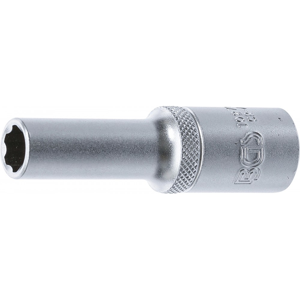 BGS | 10270 | Llave de vaso Super Lock, larga | entrada 12,5 mm (1/2") | 10 mm