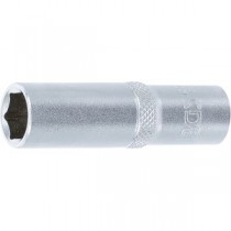 BGS | 10532 | Llave de vaso hexagonal, larga | entrada 10 mm (3/8") | 12 mm